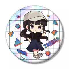 [중고] 배지 ·빈즈 이노우에 타키나 meagratia 콜라보 치비 캐릭터 75mm 오로라 캔 배지 ver.B [TV 애니메이션 리콜리스 리코일]