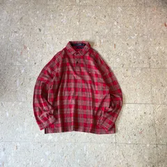 00s 【TOMMY HILFIGER】 トミーヒルフィガー チェック ロングポロ カットソー size.XXL