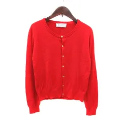 ロペピクニック ROPE Picnic カーディガン ニット 長袖 38 赤 レッド /MS