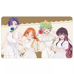[신품] 데스크 매트 [신품] 집합 신작 하얀 원피스와 꽃 ver