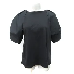 オペークドットクリップ OPAQUE.CLIP カットソー 切替 半袖 38 M 黒 ブラック /YI