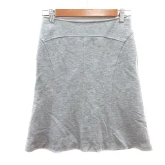 アンタイトル UNTITLED フレアスカート ひざ丈 0 XS グレー /MN