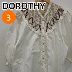 DOROTHY ドロシー トップス 長袖 ブラウス フリル ホワイト 日本製 レディース 3サイズ 【CT2649】