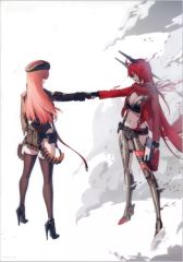 [중고] 클리어 포스터 A3 클리어 포스터 라피 레드 푸드 & 레드 푸드 [이치 반 쿠지 승리의 여신 : NIKKE CHAPTER6] F상