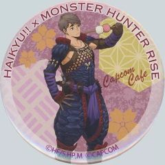 [중고] 배지·핀즈 미야지 [CAPCOM CAFE×하이큐!!×몬스터 헌터 라이즈 캔 배지]