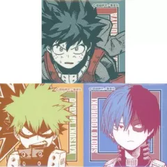 【中古】バッジ・ピンズ [単品] 緑谷出久＆爆豪勝己＆轟焦凍 スクエア缶バッジ3個 「僕のヒーローアカデミア 原作バラエティバッグ」