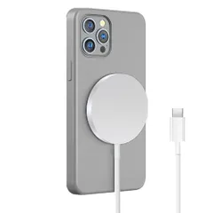 ワイヤレス充電器 マグネット式 最大15W出力 Type-Cポート MagSafe対応 無線充電器 軽量 小型 1?1適合 ?磁気吸着 iPhone 16/15/14/13/12シリーズ対応 Galaxy AirPods2/AirPods Pro 各種対応 /