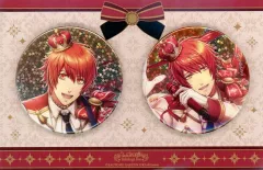 【中古】バッジ・ビンズ 一十木音也 バースデー スターホログラム缶バッジセット Birthday on Stage Ver. 「うたの☆プリンスさまっ♪ Shining Live」 アニメイト限定