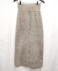 【228129】 未使用　タグ付き　Louere ラメニットハイウエストペンシルスカート　サイズS  ・ ベージュ