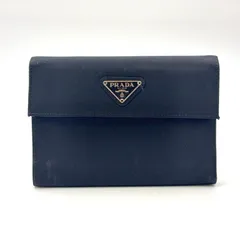 PRADA ポコノ ナイロン×サフィアーノレザー ブラック 三つ折り財布 M510
