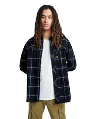 新品 [ジースターロゥ] シャツ メンズ 長袖 レギュラーフィット マルチカラー CPO Regular Shirt ls D23583-D747-G709-S