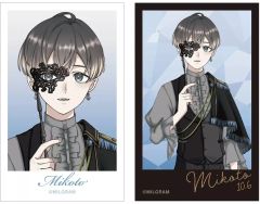 【中古】キャラカード ミコト 描き下ろし インスタントカメラ風イラストカード2枚セット バースデーver. 第2弾 「MILGRAM -ミルグラム-」