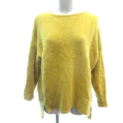 ルクールブラン le.coeur blanc ニット セーター 長袖 38 M 黄色 イエロー /AU