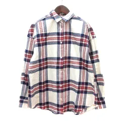 ビーミングバイビームス B:MING LIFE STORE by BEAMS ネルシャツ チェック 長袖 オーバーサイズ S 白 アイボリー /MN