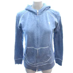 コーエン coen パーカー ジップアップ スウェット 刺繍 長袖 M 水色 ライトブルー /AU