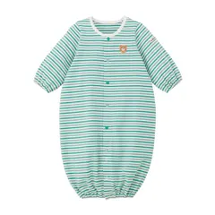 新品 [MIKIHOUSE HOT BISCUITS] [ミキハウス ホットビスケッツ] ツーウェイオール 男の子 女の子 ベビー キッズ 子供服 グリーン 50(50-60cm) 70-2614-149