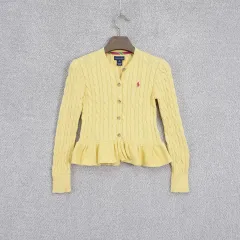 POLO RALPH LAUREN 女子児童 ケーブル カーディガン M