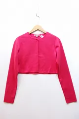 【227870】MAX MARA マックスマーラ  ウールニット ショート丈カーディガン ボレロ  M ピンク
