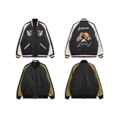 新品 [タイオン] ユニセックス ジャパンスペシャル リバーシブル スカジャン ダウンジャケット(TAION-JK04JS-N1)