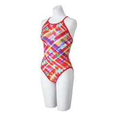 新品 [ミズノ] 水泳 競泳 水着 練習用 池江璃花子 エクサースーツ ミディアムカット N2MAC265 レディース XS レッド