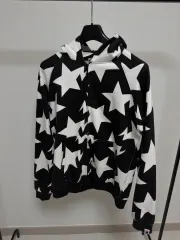 超レア L A BATHING APE スター フードジップアップ ブラック 白