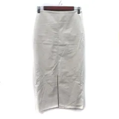 ガリャルダガランテ GALLARDAGALANTE タイトスカート ロング フェイクスエード 0 XS 白 オフホワイト /YI