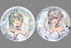【中古】バッジ・ピンズ 白銀ノエル(ホログラム) 缶バッジセット 「一番くじ ホロライブ ～Wedding Dress Style～」 缶バッジ賞