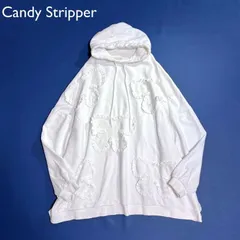 ci71 Candy Stripper ビックリボンパーカー パーカー ワンピース フード フーデッドワンピース ホワイト 白 キャンディーストリッパー