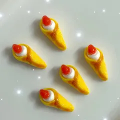 【s149】1セット 5個入り 125円 デコパーツ ホイップデコ ハンドメイド 資材