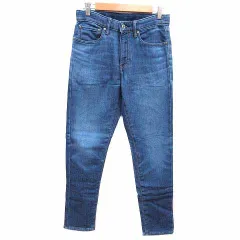 ユニクロ UNIQLO デニムパンツ EZYジーンズ スウェット 長袖 S 青 ブルー /YK ●RY