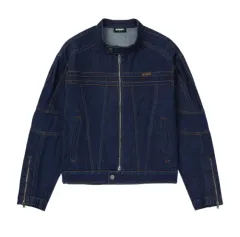 (땡처리) NERDY ノルディ NY デニム バイカージャケット (M)