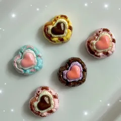 【s137】1セット 5個入り 125円 デコパーツ ホイップデコ ハンドメイド 資材