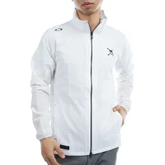 新品 [オークリー] SKULL BREATHABLE LIGHT JACKET FOA405125 ホワイト US M (日本 L サイズ相当