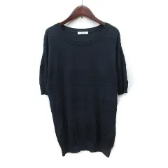 ニューヨーカー NEWYORKER カットソー 半袖 M 紺 ネイビー /YI