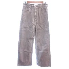 スナイデル SNIDEL デニムパンツ ジーンズ ワイド 1 M 茶 ブラウン /AU