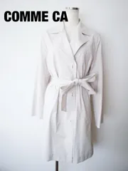 【新品】 COMME CA　コムサ　コート　Lサイズ　くすみホワイト　ロング　可愛い　綺麗め　おしゃれ　お出掛け　送料込み　6465741のサムネイル