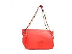 TORY BURCH トリーバーチ ショルダーバッグ マリオン チェーン ショルダーバッグ レッド系 レザー レディース ゴールド金具