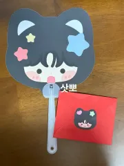 NCT（エヌシーティー）WISH 韓国イラストレーター作品 反射ステッカー 2枚 RIKU 未開封 フルセット (+うちわ)