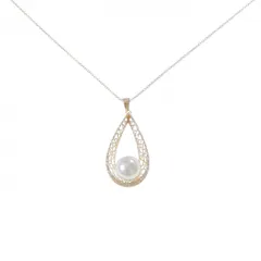 K18YG アコヤパール ネックレス 9mm