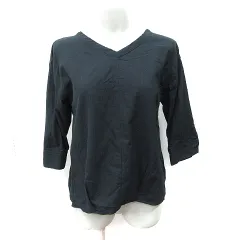 アーバンリサーチ サニーレーベル URBAN RESEARCH Sonny Label シャツ ブラウス プルオーバー 七分袖 F 黒 ブラック /YI