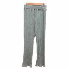 ジャーナルスタンダードレサージュ journal standard L'essage イージーパンツ フレア ニット 緑 グリーン /YK