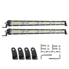 nowtaba 作業灯 集魚灯 LED バーライト デイライト 12V 24V 兼用 13inch 120W 2個 [13inch×2個]のサムネイル