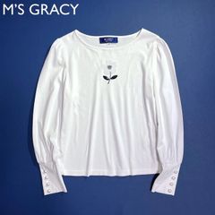 美品⭐ M'S GRACY 音符♪ スパンコール カットソー 7分袖 - メルカリ