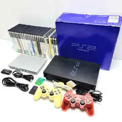 【現状品】SONY PlayStation 2 SCPH-30000ブラック & SCPH-75000シルバー & おまけ ソフト26本