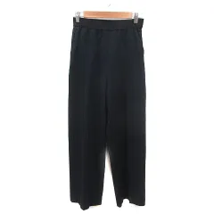 アーバンリサーチ ドアーズ URBAN RESEARCH DOORS ワイドパンツ ロング 38 紺 ネイビー /MS