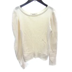 ココディール COCO DEAL ニット カットソー リブ 長袖 2 M アイボリー 白 ホワイト /AU