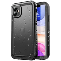 【新品】 SPORTLINK iPhone 11 用 防水ケース- iPhone 11 ケース 完全 耐衝撃 防塵 IP68防水規格取得 防雪 防塵 耐衝撃 360°全面保護 フェイスID 認証 無線充電対応 操作便利 超薄 小型 ストラップ付き 泳ぐ ア 0