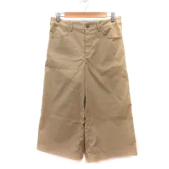 ロートレアモン LAUTREAMONT ワイドパンツ 七分丈 40 ベージュ /MS