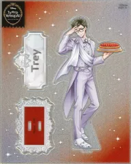 【中古】アクリルスタンド・アクリルパネル トレイ・クローバー グリッターアクリルスタンド(プラチナジャケットver.) 「ディズニー ツイステッドワンダーランド」