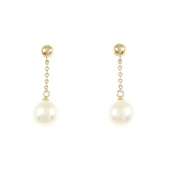 K18YG 淡水パール ピアス